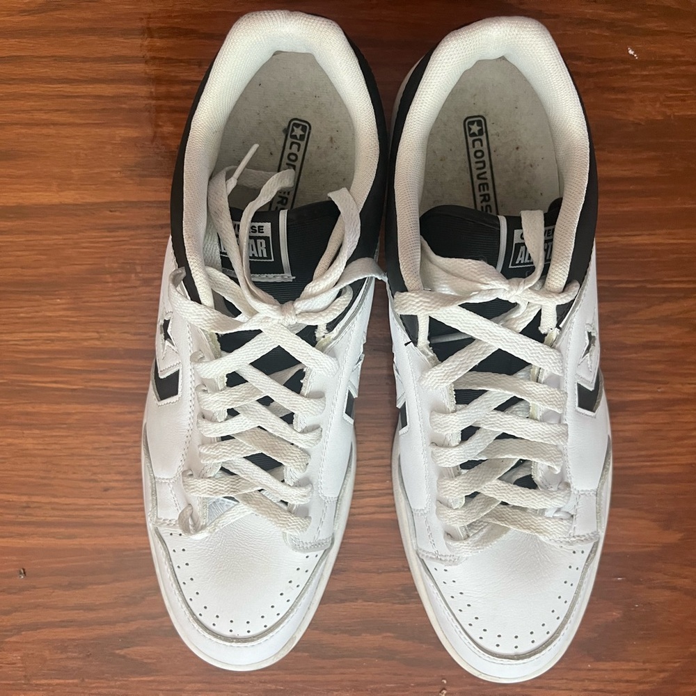 Converse Men's Classic White and Black Sneakers